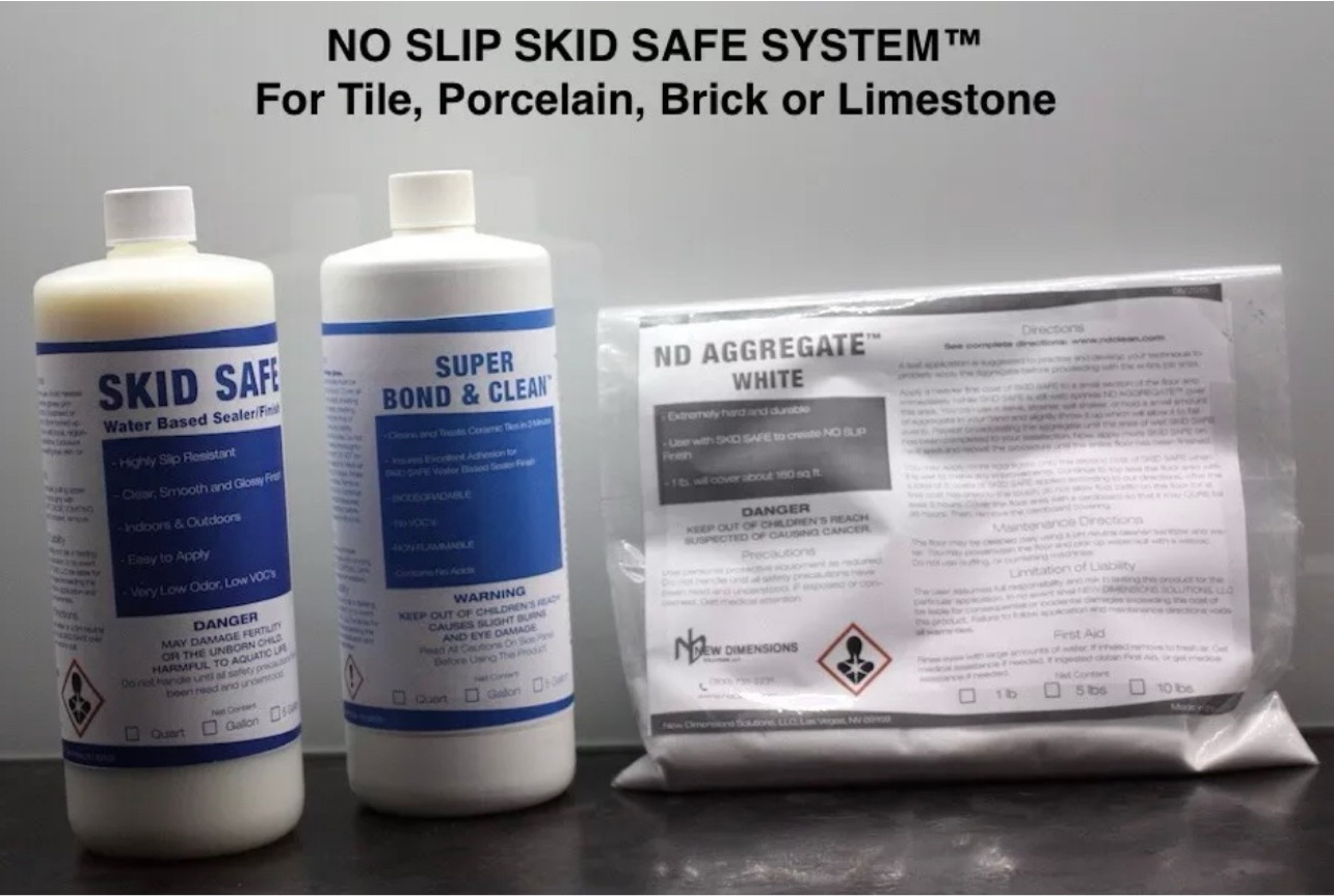 SKID SAFE system for concrete